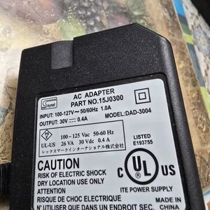 SkyNet AC Adapter Printer Power Supply Model: DAD-3004 30V~0.4A PN A15J0300